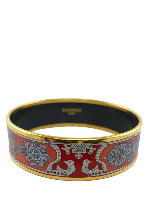 hermes printed enamel bracelet replica|faux hermes enamel bracelets.